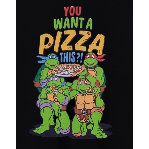 Teenage Mutant Ninja Turtles Mens You Want A Pizza This T-Shirt