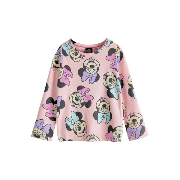Disney Girls Minnie Mouse All-Over Print Long Pyjama Set