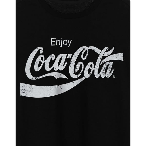 Coca-Cola Unisex Adult Distressed Logo T-Shirt