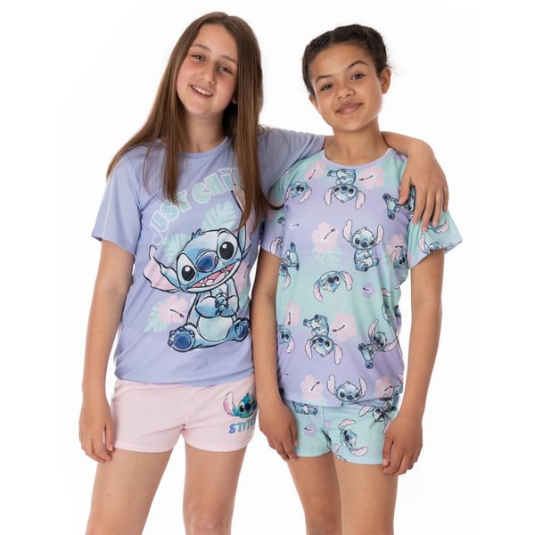 Lilo & Stitch Girls Just Chill Short Pyjama Set (Pack of 2)
