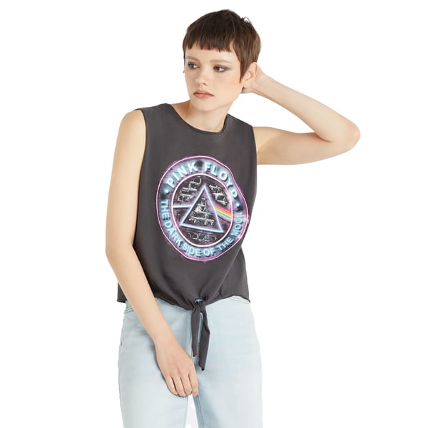 Amplified Naisten Pink Floyd Hihaton T-paita