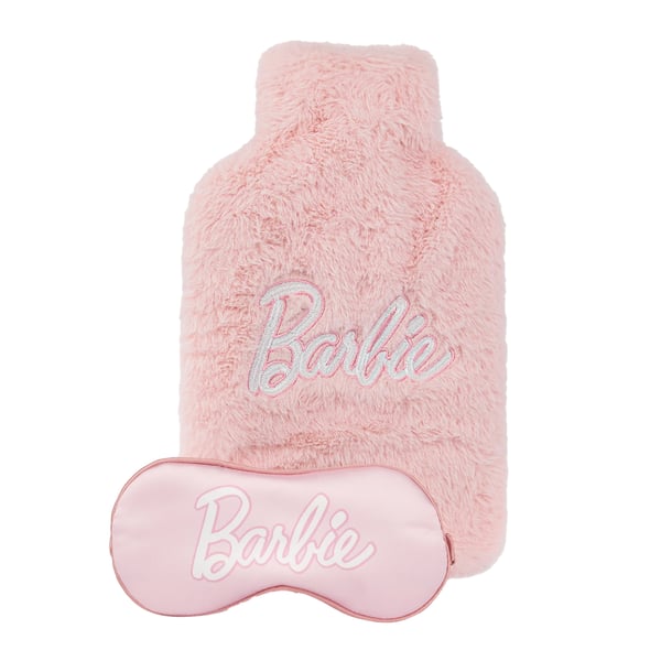 Barbie Dam Applikationslogotyp Varmvattenflaska Överdrag Set