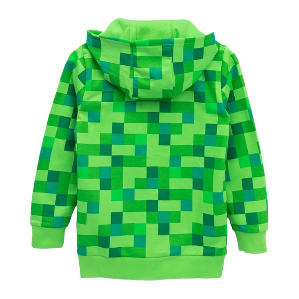Minecraft Boys Creeper Full Zip Hoodie