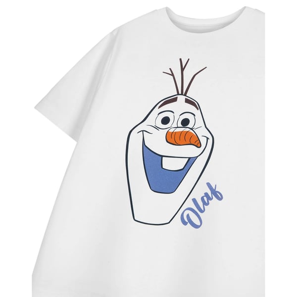 Disney tyttöjen lyhythihainen Olaf-T-paita