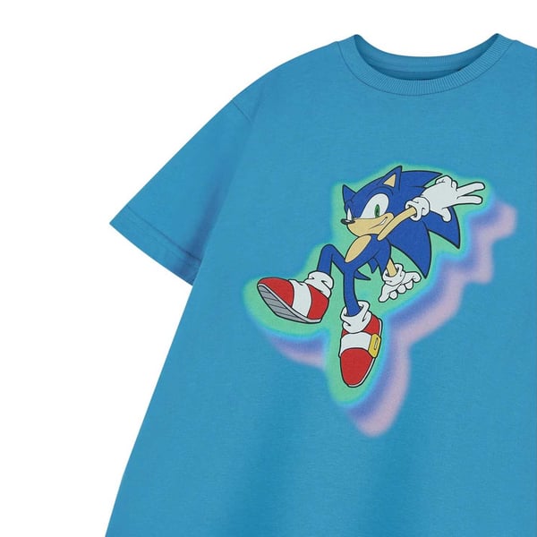 Sonic The Hedgehog Boys Glow Trio Short-Sleeved T-Shirt