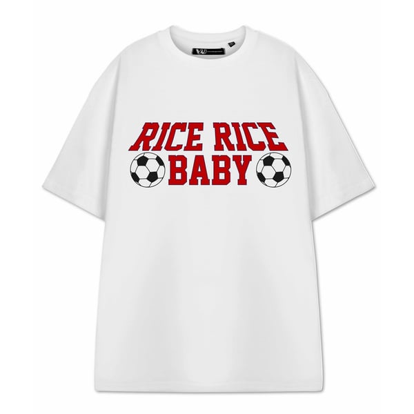 Show Me The Merch Unisex Adult Rice Rice Baby Short-Sleeved T-Shirt