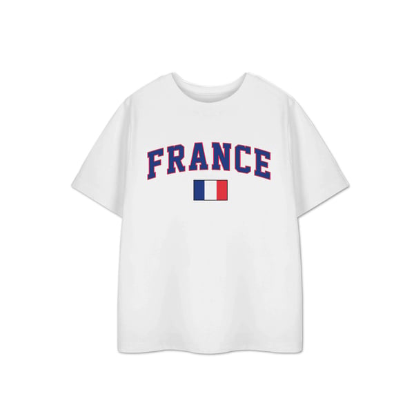 Show Me The Merch Childrens/Kids France Short-Sleeved T-Shirt