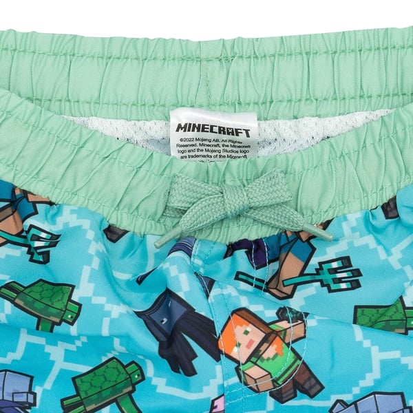 Minecraft Badeshorts til drenge med krybbefanger