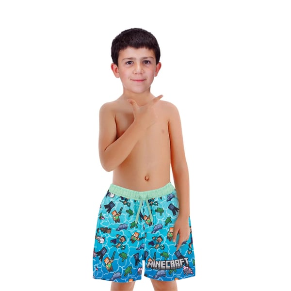 Minecraft Badeshorts til drenge med krybbefanger