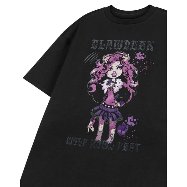 Monster High Womens/Ladies Howl Feet Short-Sleeved T-Shirt