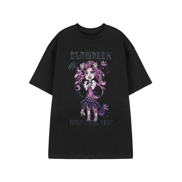 Monster High Naisten Howl Feet lyhythihainen T-paita