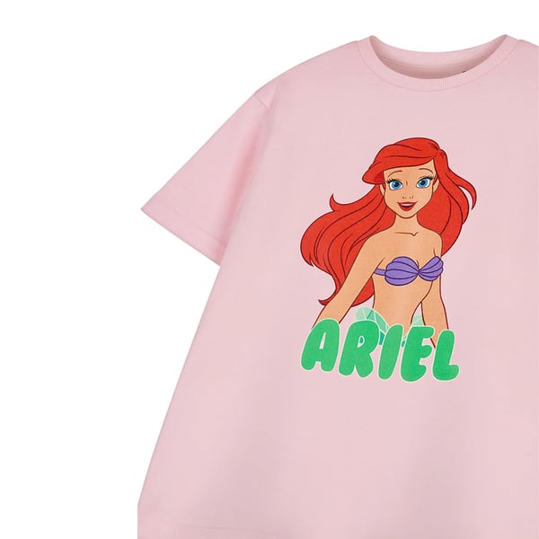 Pieni merenneito tyttöjen Ariel lyhythihainen T-paita