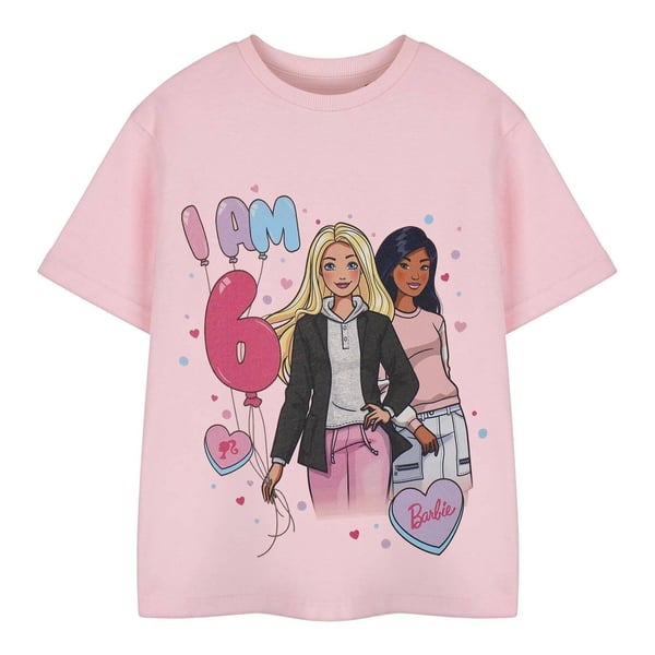 Barbie Girls Short-Sleeved 6th Birthday T-Shirt