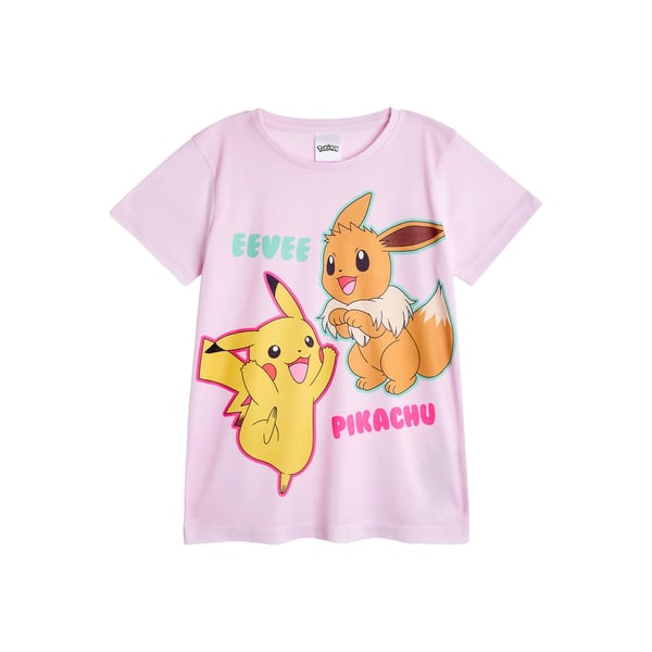 Pokemon tytöt Pikachu & Eevee pitkä pyjamasetti (2 kpl)