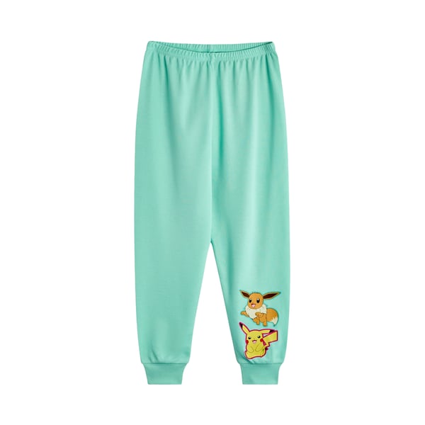 Pokemon tytöt Pikachu & Eevee pitkä pyjamasetti (2 kpl)