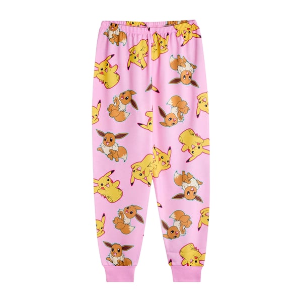 Pokemon tytöt Pikachu & Eevee pitkä pyjamasetti (2 kpl)