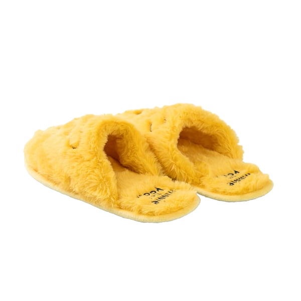 Winnie the Pooh Womens/Ladies Face Embroidered Mule Slippers