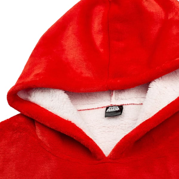 Super Mario Boys Logo Blanket Hoodie