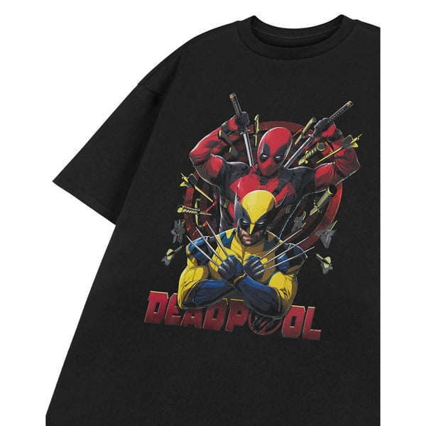 Deadpool & Wolverine Miesten Veitset Lyhythihainen T-paita