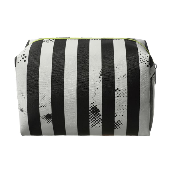 Beetlejuice Striped Logo Cosmetic Bag