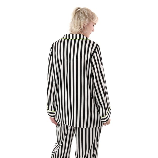 Beetlejuice Naisten Raidallinen Pitkä Pyjamisetti