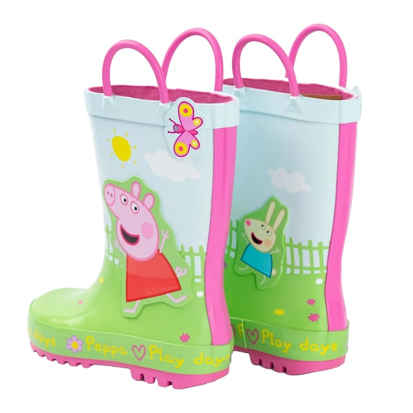 Peppa Pig Childrens/Kids Play Days Handle Wellington Boots