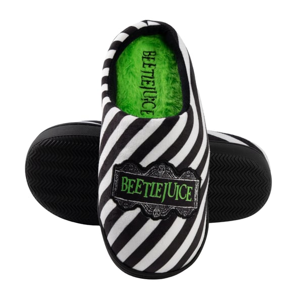 Beetlejuice Unisex Adult Logo Mule Slippers