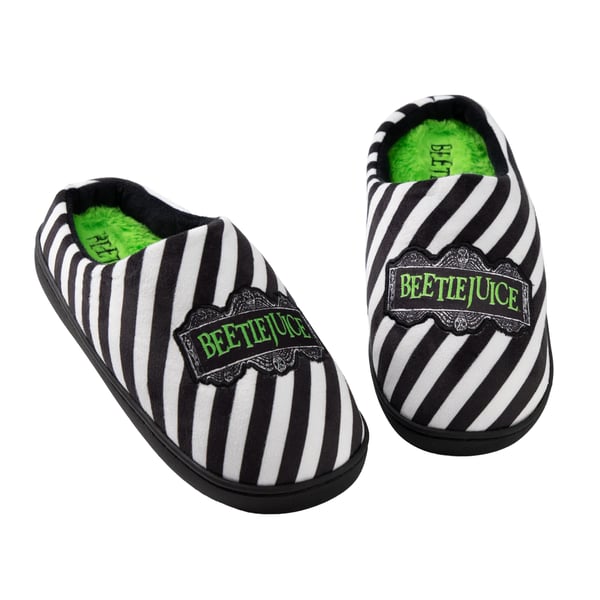 Beetlejuice Unisex Adult Logo Mule Slippers