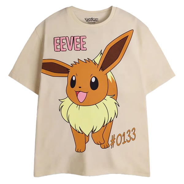 Pokemon Girls Pikachu Eevee & Jigglypuff T-Shirt (Pack of 3)