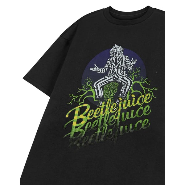 Beetlejuice Unisex Adult Fade Logo Short-Sleeved T-Shirt