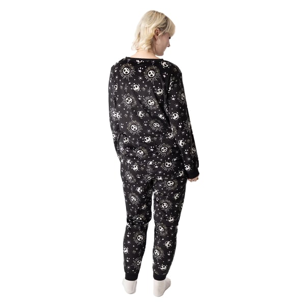 The Nightmare Before Christmas Womens/Ladies Star Fleece Long Pyjama Set