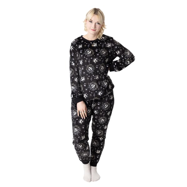 The Nightmare Before Christmas Womens/Ladies Star Fleece Long Pyjama Set