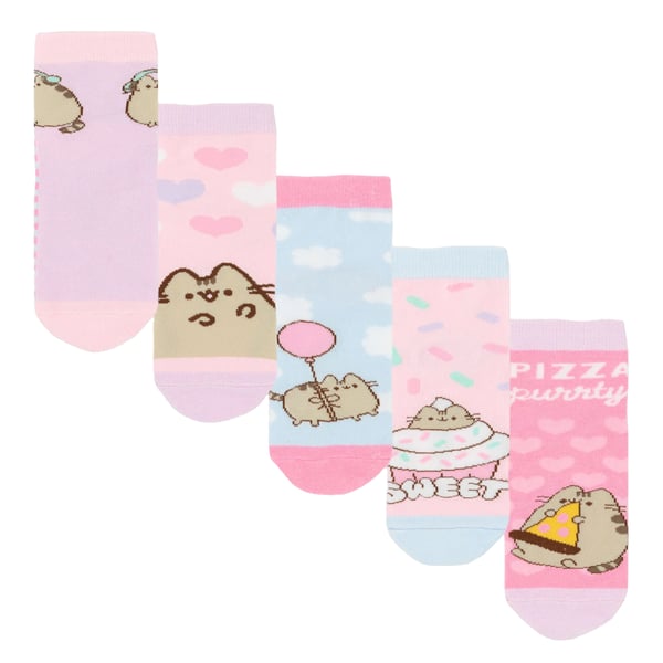 Pusheen Girls Sweet Pizza Party Socks Set (Pack of 5)