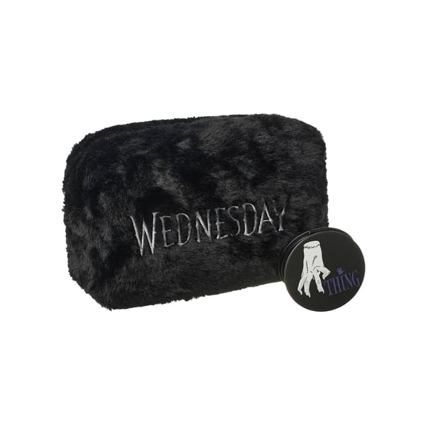 Wednesday Logo Fluffig Kosmetikväska