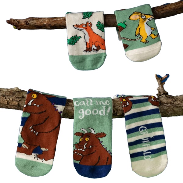 Gruffalo Barn/Barn Karaktärsstrumpor (5-pack)