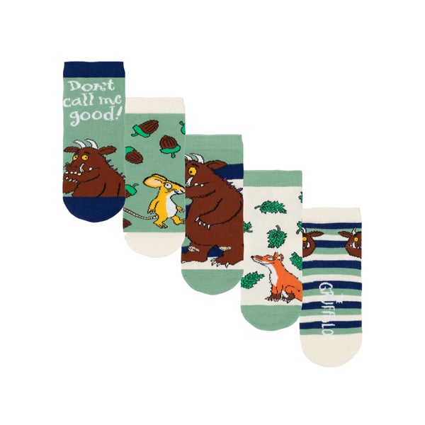 The Gruffalo Childrens/Kids Character Socks (Pack of 5)