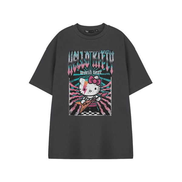 Hello Kitty Naisten World Tour lyhythihainen T-paita