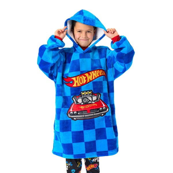 Hot Wheels Boys Car Pocket Blanket Hoodie