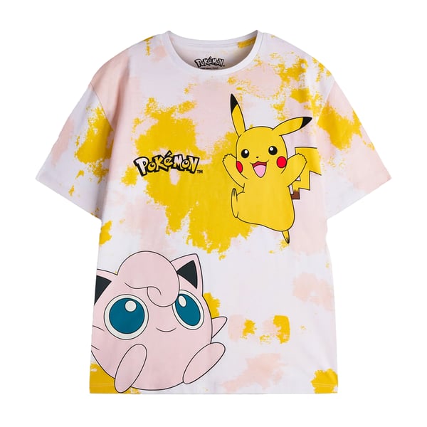 Pokemon Girls Pikachu Tie Dye T-Shirt & Shorts Set
