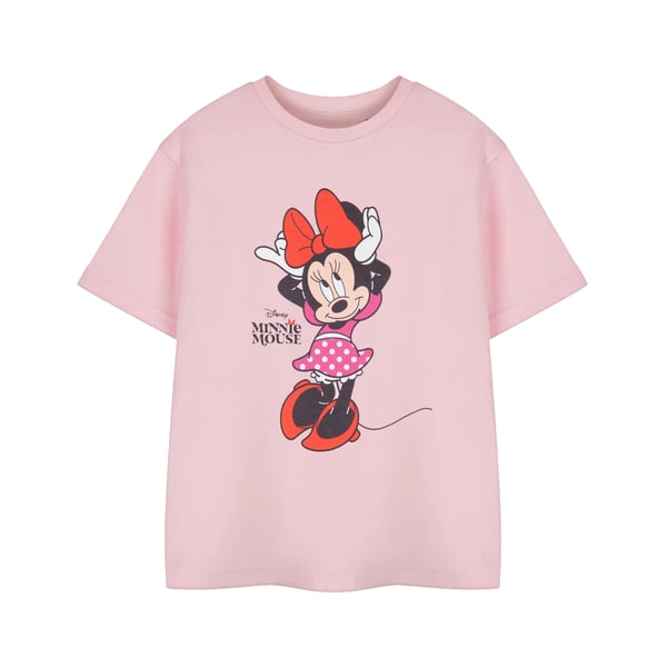 Disney Girls Minnie Mouse Pose Short-Sleeved T-Shirt