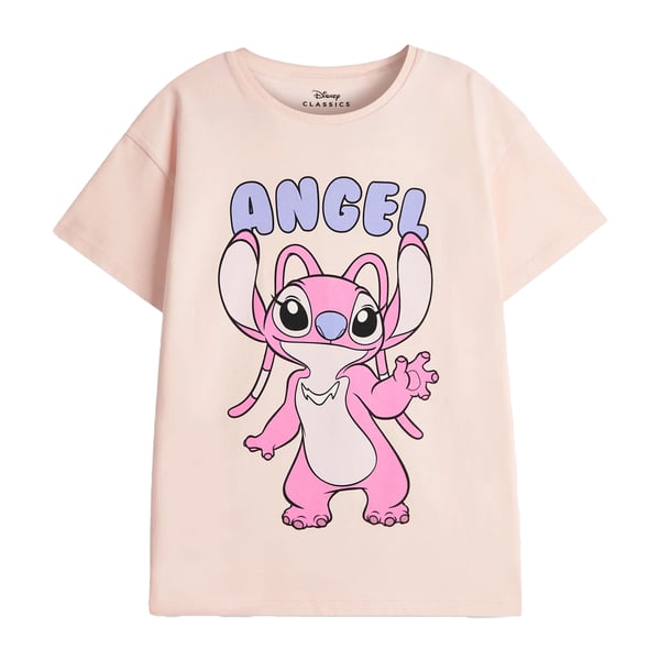 Lilo & Stitch Girls Stitch & Angel Short-Sleeved T-Shirt (Pack of 2)