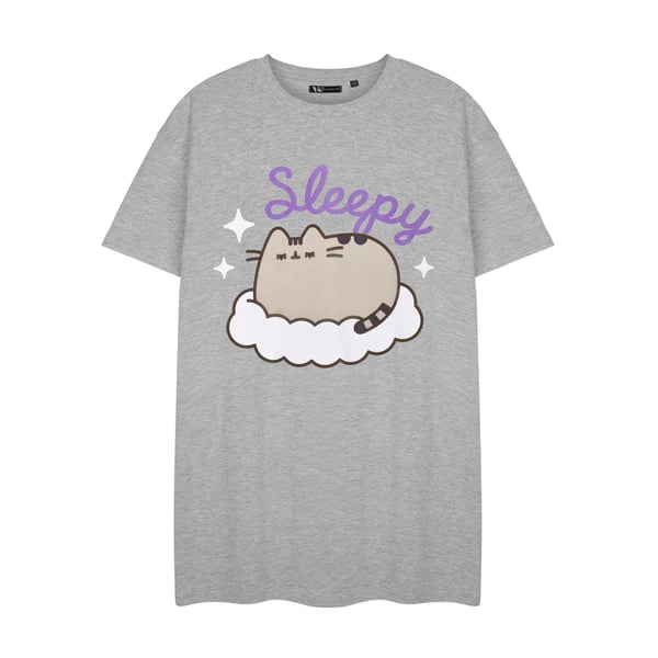 Pusheen Womens/Ladies Sleepy Short-Sleeved Nightie