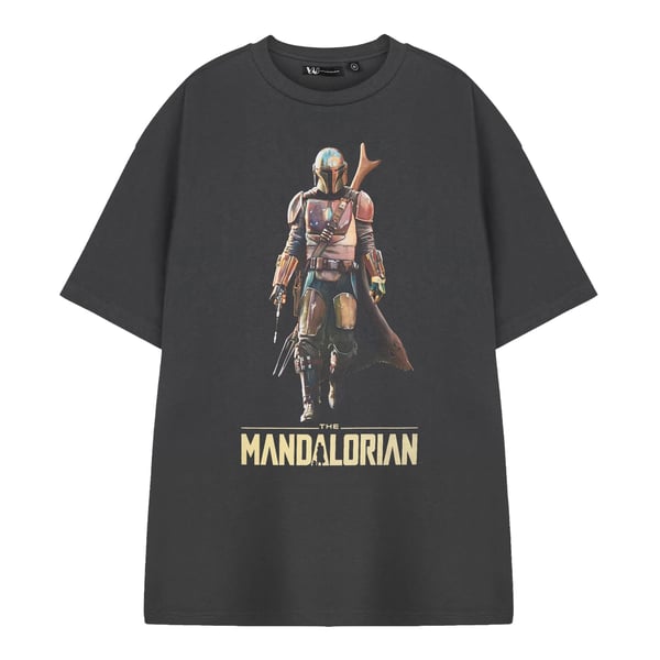Star Wars The Mandalorian Kortærmet T-shirt med korte ærmer til mænd Star Wars The Mandalorian Kortærmet T-shirt med korte ærmer til mænd