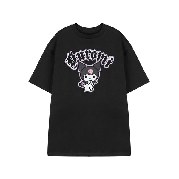 Hello Kitty & Friends Dam/Kvinnor Kuromi Fräck Kortärmad T-shirt