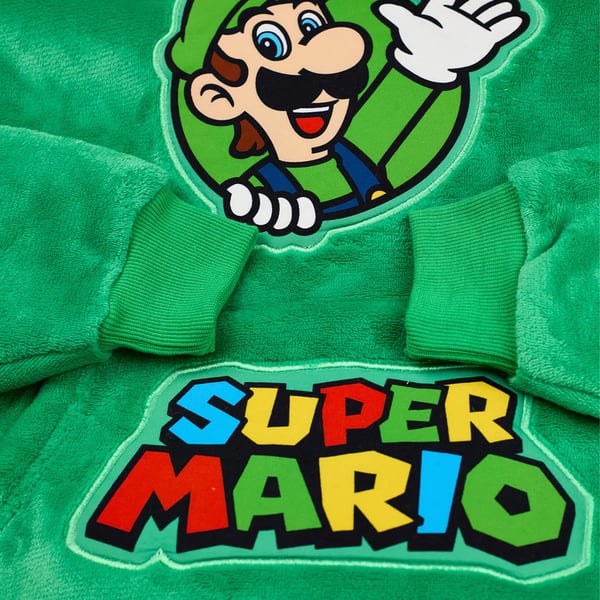 Super Mario Boys Luigi Blanket Hoodie
