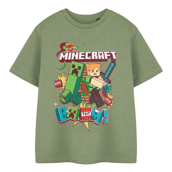Minecraft Boys Boom Short-Sleeved T-Shirt