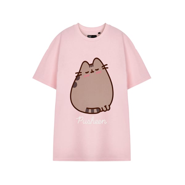 Pusheen naisten/naisten punastuva lyhythihainen T-paita