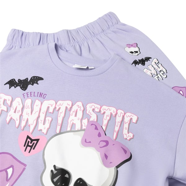 Monster High Girls Fangtastic Printed Sweatshirt & Jogging Bottoms
