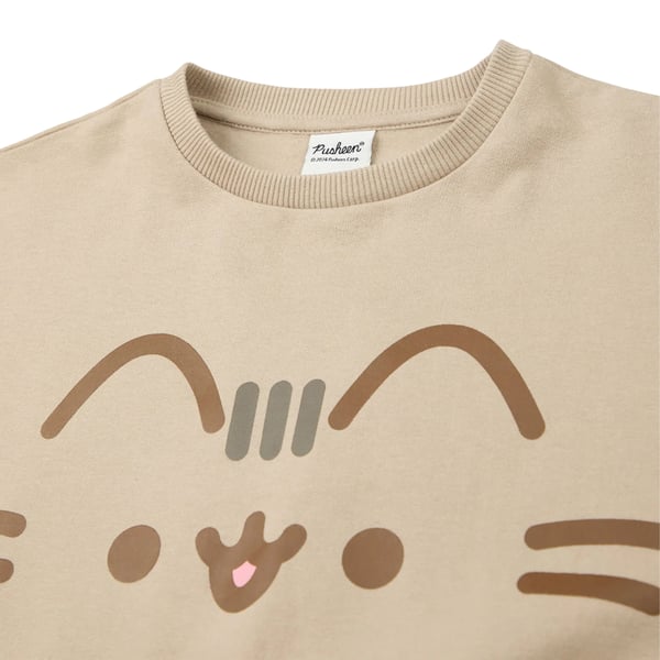 Pusheen Girls Big Face Sweatshirt & Jogging Bottoms