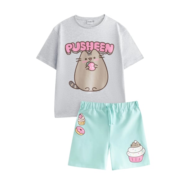 Pusheen Girls Sweet Bubble T-Shirt & Shorts Set